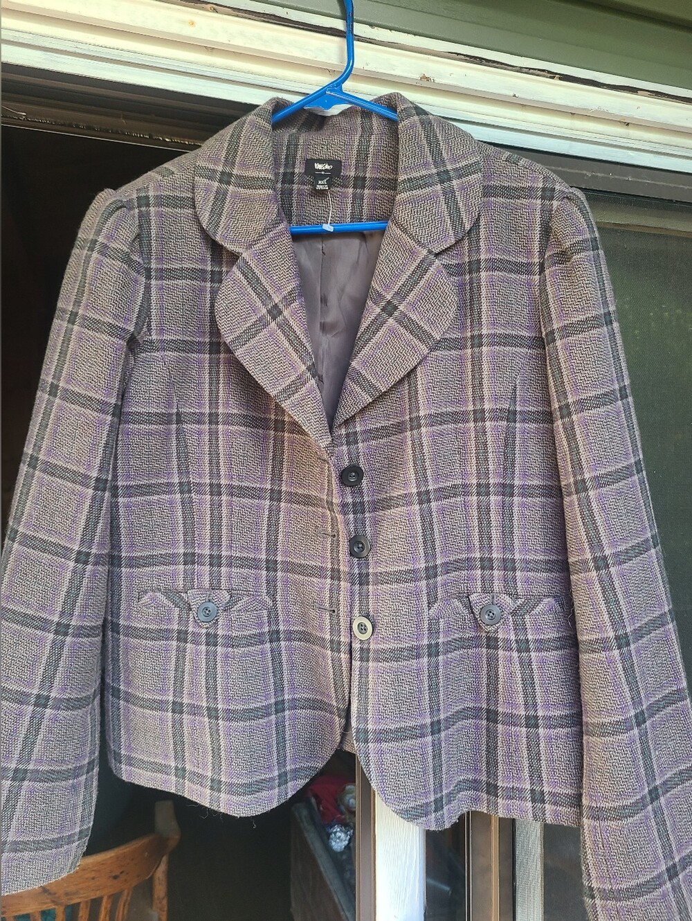 Mossimo Plaid Cropped Blazer XXL Perfect For Fall